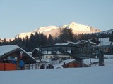 Mont-Blanc vu du chalet Monte-pente