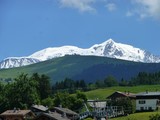 Mont-Blanc vu du chalet Monte-pente